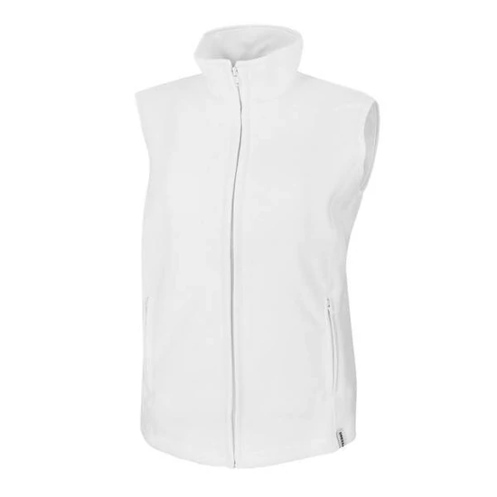 Dressa Basic Thermo cipzáros női polár mellény - fehér (S-4XL)