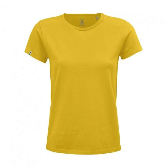 Dressa Basic női környakú rövid ujjú biopamut póló-arany  (S-XXL)