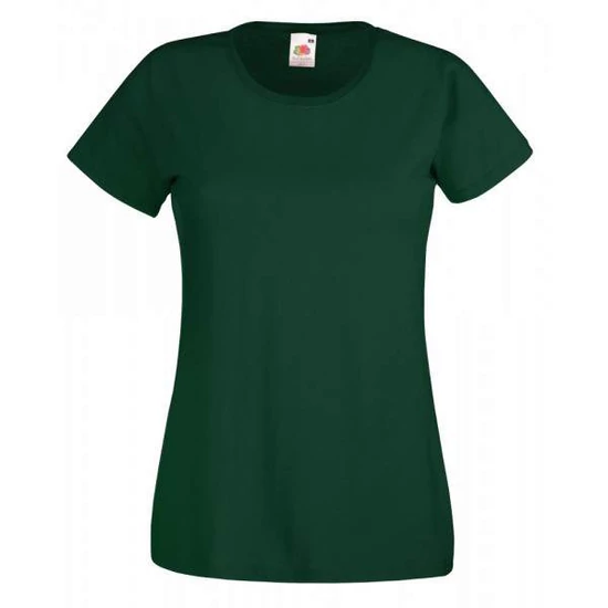 Fruit of the Loom 61372 Valueweight T női rövid ujjú póló- sötétzöld (XS-XXL)