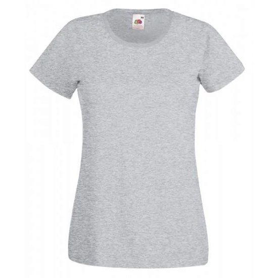 Fruit of the Loom 61372 Valueweight T női rövid ujjú póló- melírszürke (XS-XXL)
