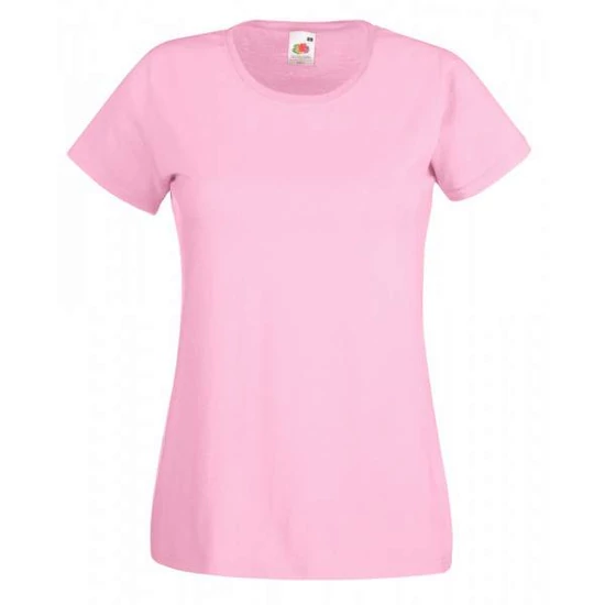 Fruit of the Loom 61372 Valueweight T női rövid ujjú póló- halvány rózsaszín (XS-XXL)