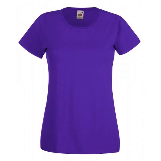 Fruit of the Loom 61372 Valueweight T női rövid ujjú póló-lila (XS-XXL)
