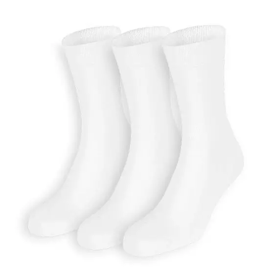Dressa Elastico egyszínű pamut zokni csomag -fehér- 3 pár