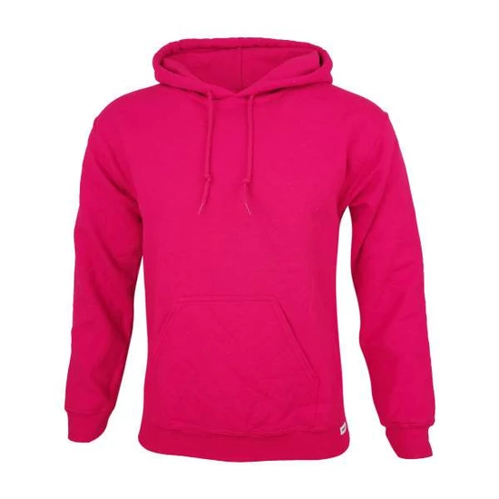 Dressa Basic kenguruzsebes pamut kapucnis pulóver- heliconia (S-XXL)