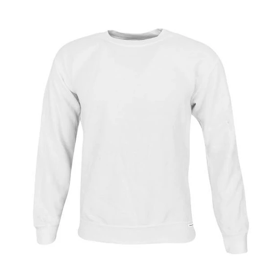 Dressa Basic környakú pamut pulóver-fehér (S-XXL)