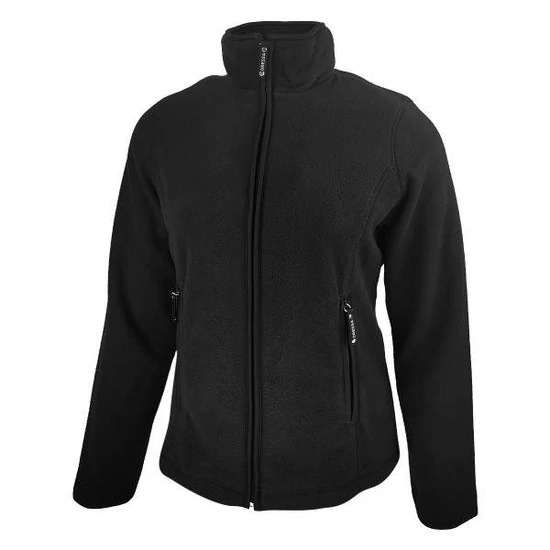 Dressa Basic Thermo cipzáros hosszú ujjú női polár felső - fekete (S-4XL)