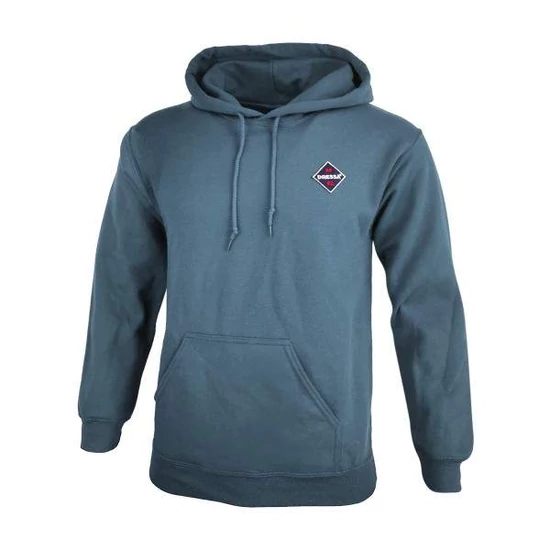 Dressa Vintage kenguruzsebes pamut kapucnis pulóver - farmerkék (S-XXL)