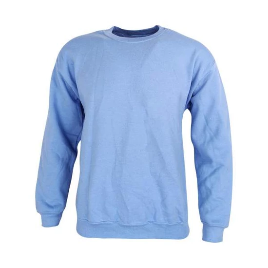 Dressa Vintage környakú pamut pulóver-világoskék (S-XXL)