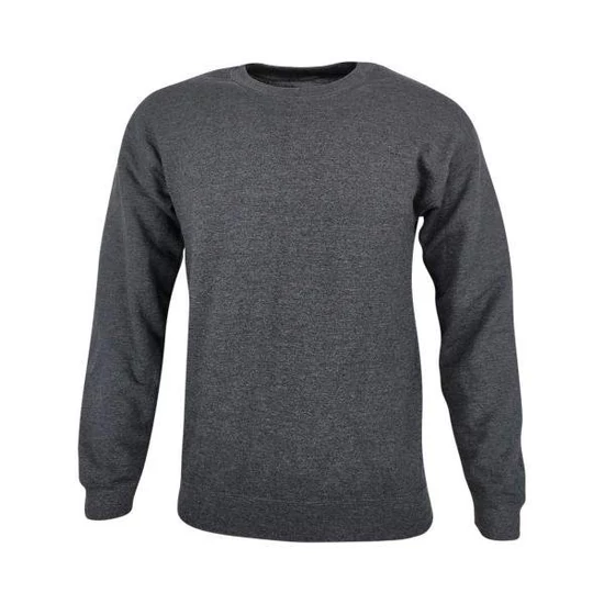 Dressa Vintage környakú pamut pulóver-sötétszürke (S-XXL)