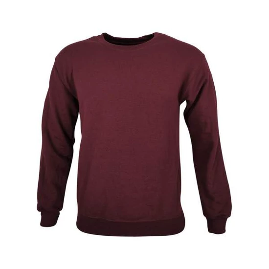 Dressa Vintage környakú pamut pulóver-gesztenyebarna (S-XXL)