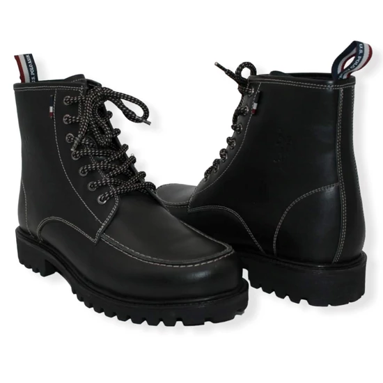 U.S. POLO ASSN. férfi bőr bakancs -fekete (40-45)