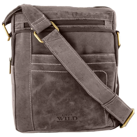 FÉRFI BŐR OLDALTÁSKA 250839-MH Brown