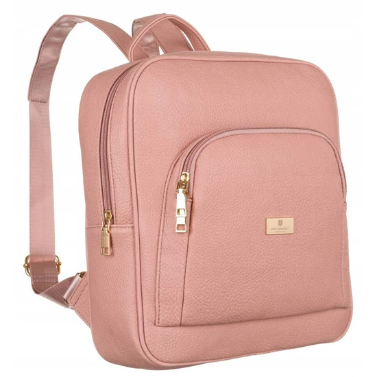 PETERSON NŐI HÁTIZSÁK - LAPTOPTARTÓ - BŐRÖNDRE HÚZHATÓ  PTN   PL-29601-6122 - PÚDER