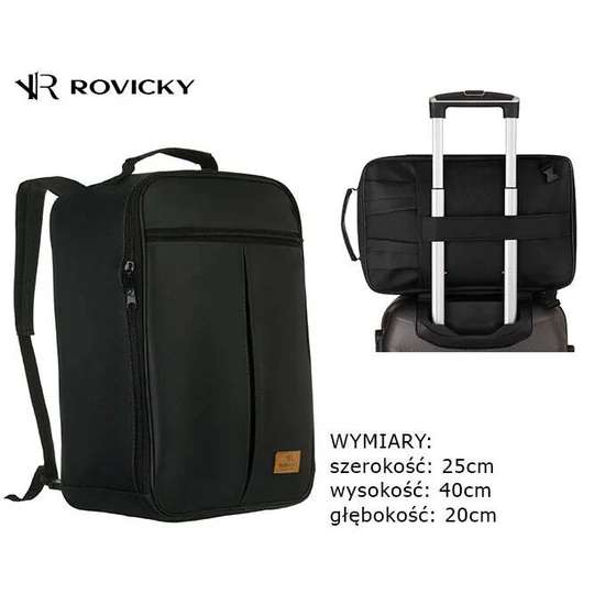 Peterson Hátizsák Ptn R-Bp01-6665 Black - 40 X 25 X 20 Cm