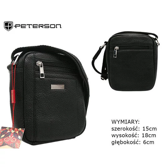 Peterson Férfi Oldaltáska Ptn 504-Macro-0297 Black