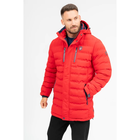 Budmil férfi téli kabát - piros (S-3XL)