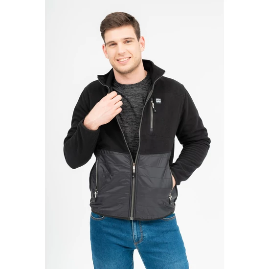 Budmil férfi polár felső - fekete (M-3XL)