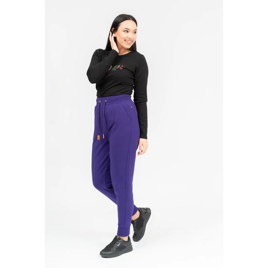 Budmil női szabadidő nadrág - sötétlila (XS-XXL)