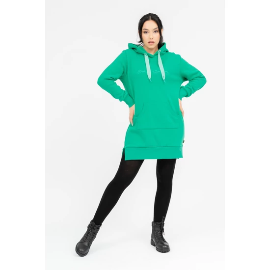 Budmil női kapucnis ruha - zöld (S-2XL)