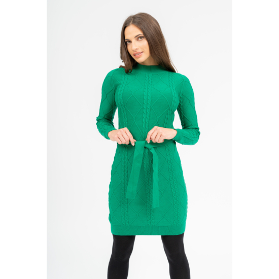 Budmil női karcsúsított kötött ruha - zöld (XS-XXL)
