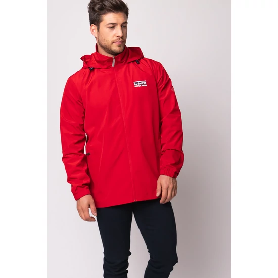 Budmil férfi széldzseki - piros (M-3XL)