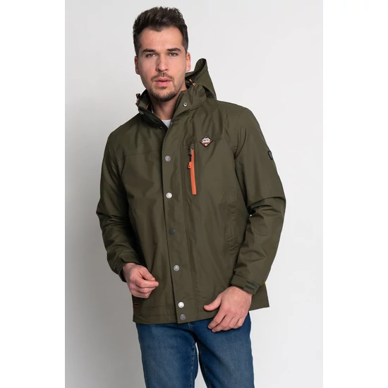 Budmil férfi átmeneti széldzseki - sötétkeki (M-3XL)