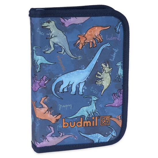 Budmil tolltartó - kék - színes - dínós