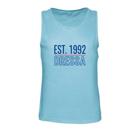 Dressa EST.1992 feliratos férfi pamut trikó - világoskék (S-XXL)