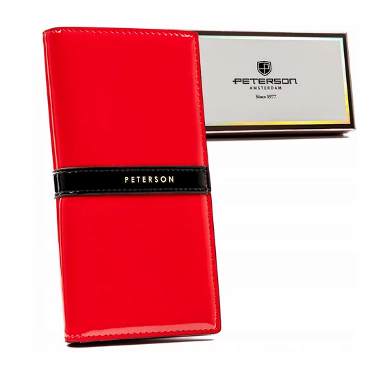 Peterson Női Pénztárca Ptn 004-Lak-9604 Red-Black