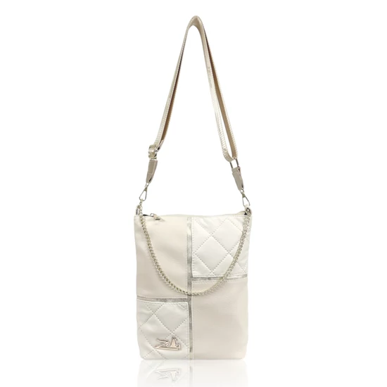 Zellia Női Oldaltáska 23154 Beige Matt - Steppelt -