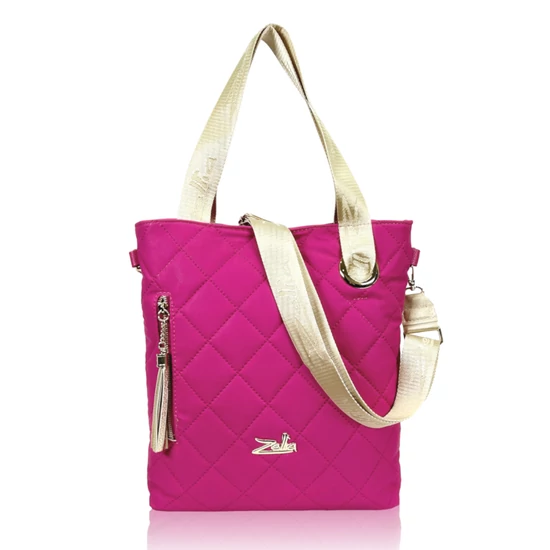 Zellia Női Válltáska 22183 Magenta Matt - Steppelt - Arany K.
