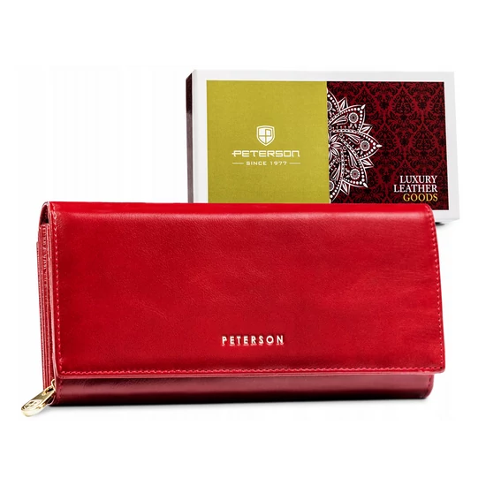 Peterson Női Bőr Pénztárcaptn 42100-Sg-9701 Red - Piros -