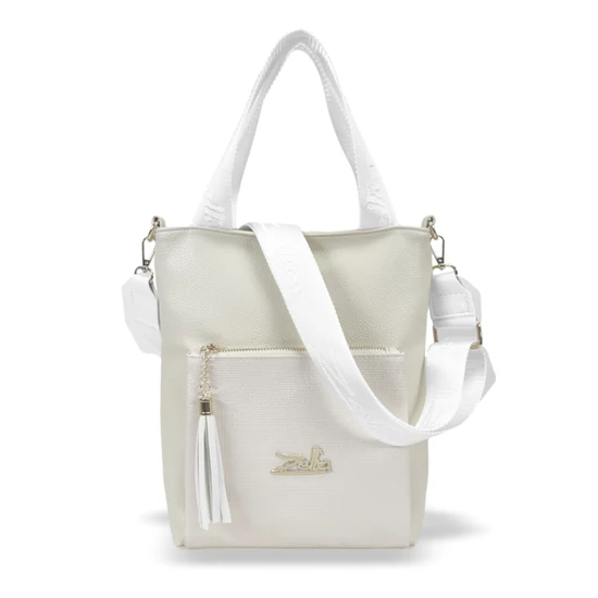 Zellia Női Válltáska/Kézitáska 17095 Világos Beige - Holo -