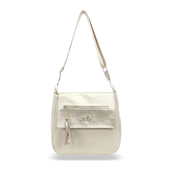 Zellia Női Oldaltáska 21015 Beige-Arany - Ch -