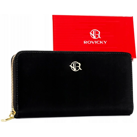 Rovicky Női Pénztárca Echo Bőr R-Prk-01-V36-2856 Black - Fekete