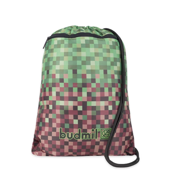 Budmil tornazsák - zöld - barna pixel mintás