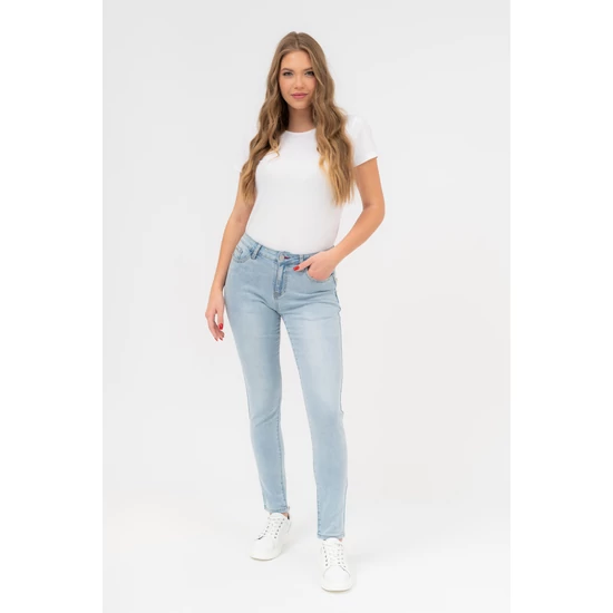 Budmil női skinny fit farmernadrág - világoskék