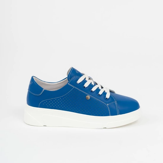 Budmil női bőr sportos cipő sneaker-kék