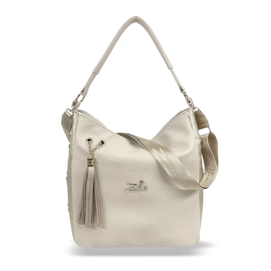 Zellia Női Válltáska 24151 Beige-Arany - Ch -
