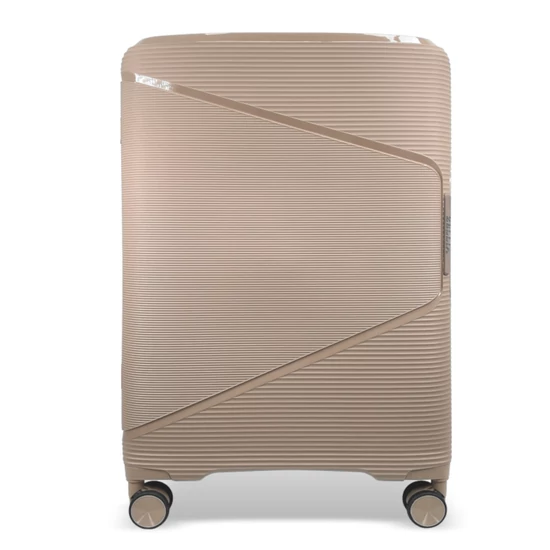 Zellia Polipropilén Bőrönd Ppb088 - Cappuccino S Méret - 55 X 40 X 20 Cm
