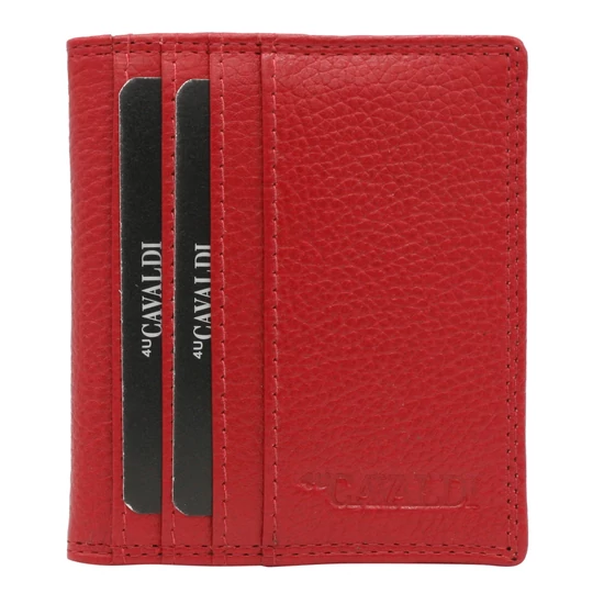 Cavaldi Bőr Kártyatartó Cw1015-Ndm-0872 Red - Piros