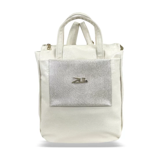 Zellia Női Hátizsák Zlb245 Világos Beige-Arany - Shiny -