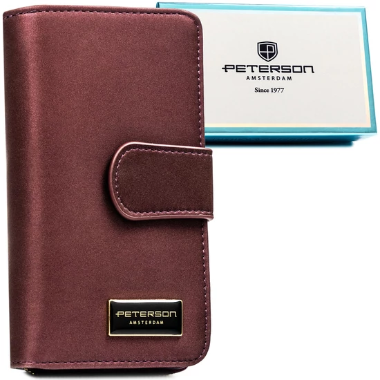 Peterson Női Pénztárca - Echo És Természetes Bőr Ptn Ps116-Hnl-2777 Purple