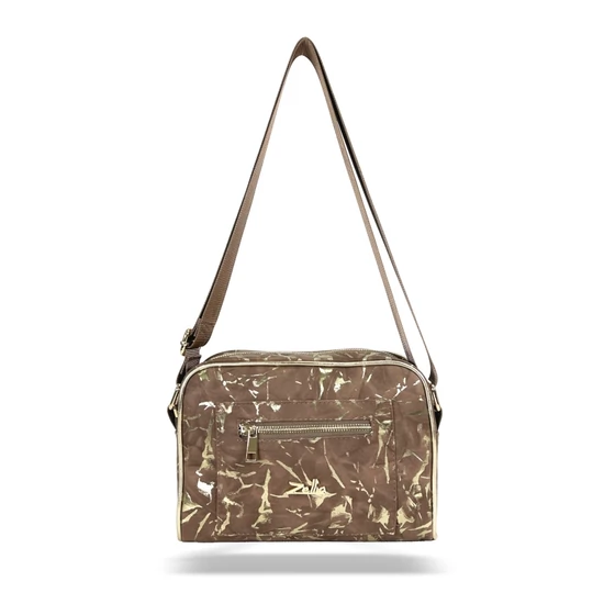 Zellia Női Oldaltáska Zlb303 Taupe - Leaf -