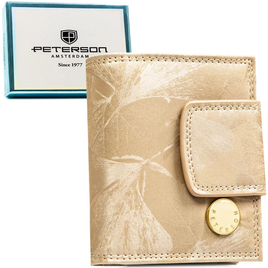 Peterson Női Pénztárca - Echo És Természetes Bőr Ptn Ps329-Mlf-2661 Beige
