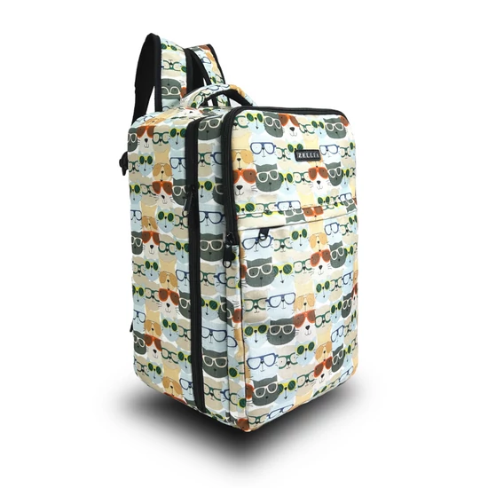 Zellia Hátizsák Hz-104 Macska Mintás - #99 - Vízlepergetős - 40 X 25 X 20 Cm