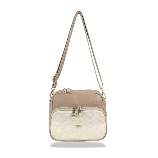 Zellia Női Oldaltáska Zvn24010 Beige-Arany - Csillámos -