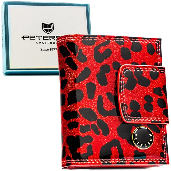 Peterson Női Pénztárca - Echo És Természetes Bőr Ptn Ps329-Pds Red - Piros