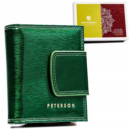 Peterson Női Bőr Pénztárca Ptn 42329-Sh-7631- zöld