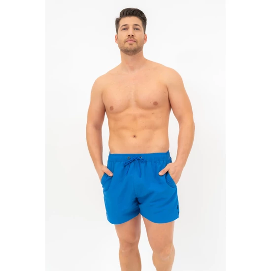 Budmil férfi beach short fürdőnadrág - kék